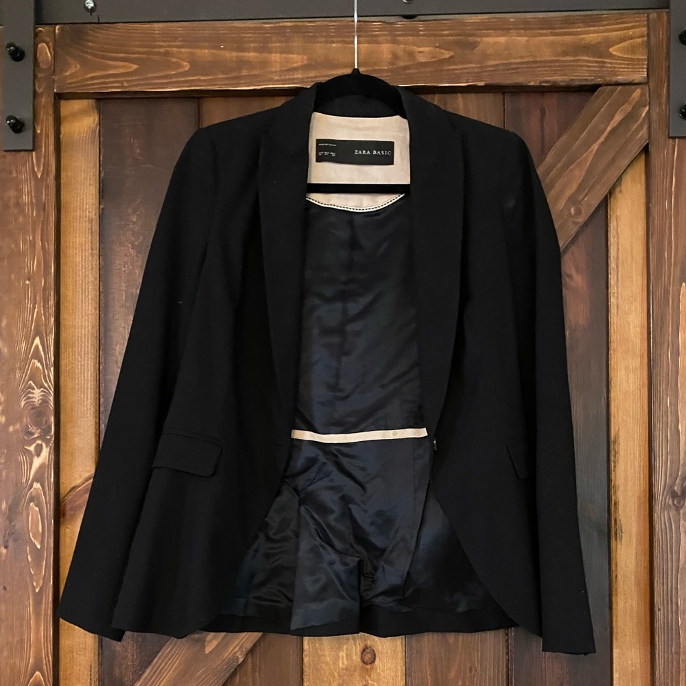 Zara Basic Black Blazer